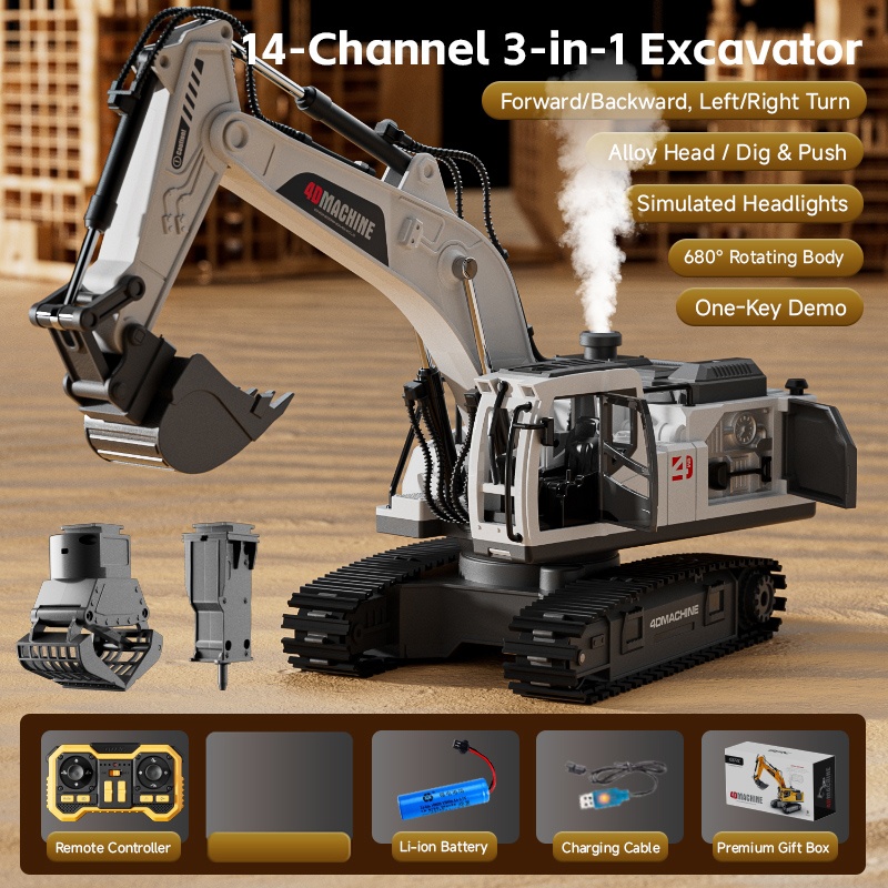 Home Automation Tutorial - Excavatrice RC en alliage 14 canaux