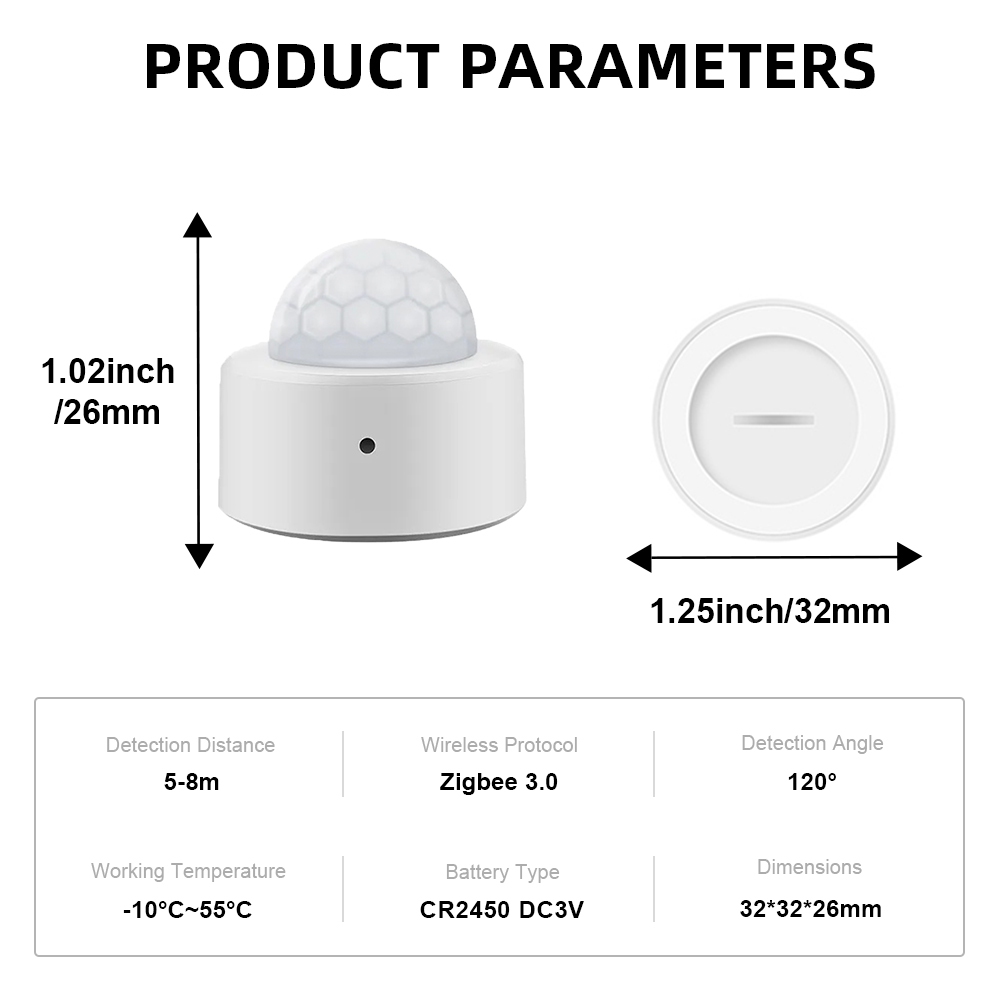 Capteur de luminosité Tuya Zig - Home Automation Technology avis et prix